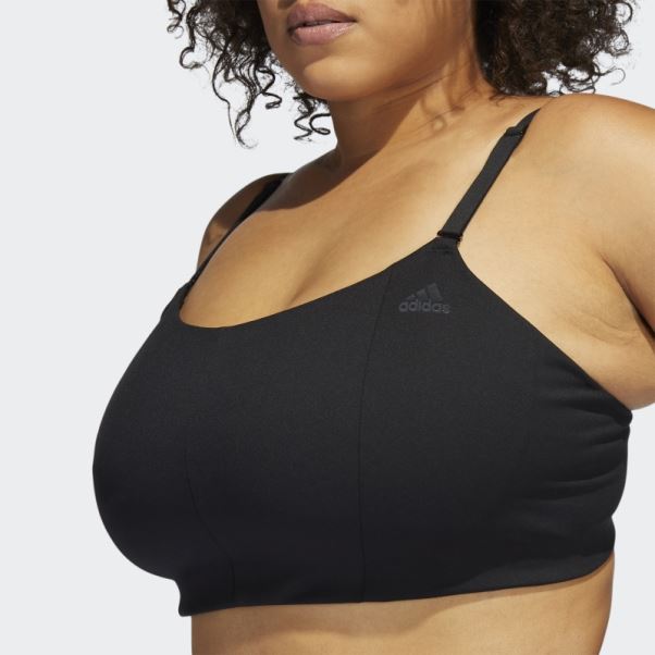 Soutien-gorge à Maintien Léger Adidas Yoga Studio Noir (grande Taille)