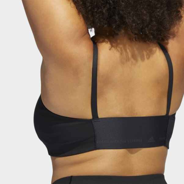 Soutien-gorge à Maintien Léger Adidas Yoga Studio Noir (grande Taille)