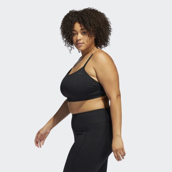 Soutien-gorge à Maintien Léger Yoga Studio Noir (taille Plus) Adidas