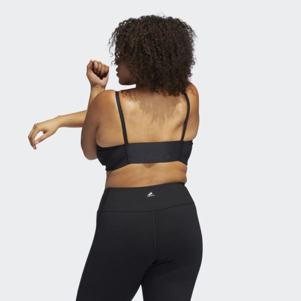 Soutien-gorge à Maintien Léger Yoga Studio Noir (taille Plus) Adidas