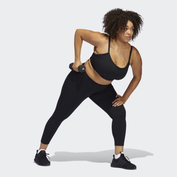 Soutien-gorge à Maintien Léger Yoga Studio Noir (taille Plus) Adidas