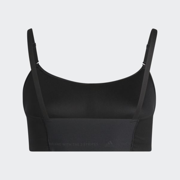 Soutien-gorge à Maintien Léger Yoga Studio Noir (taille Plus) Adidas