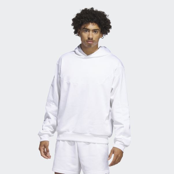 Adidas Harden Sweat à Capuche De Voyage Blanc