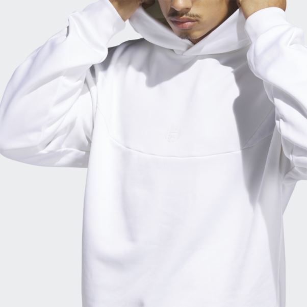 Adidas Harden Sweat à Capuche De Voyage Blanc