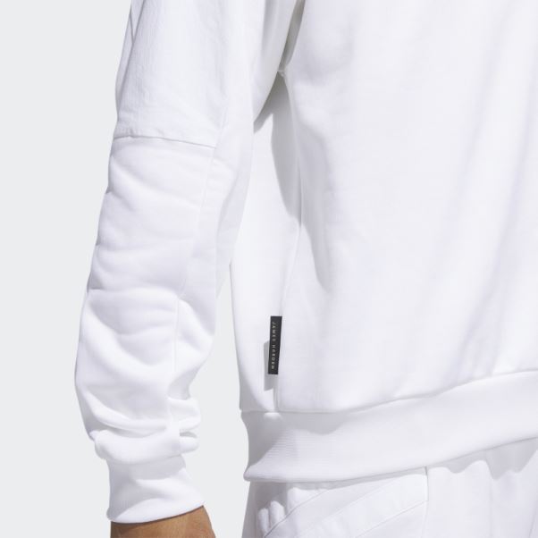 Adidas Harden Sweat à Capuche De Voyage Blanc