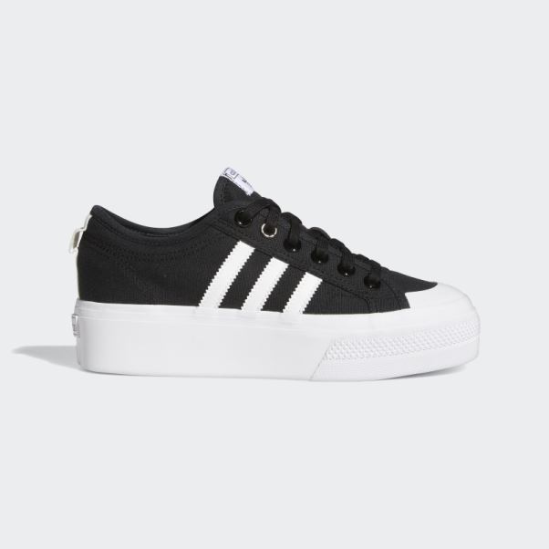 Adidas Nizza Plate-forme Chaussures Blanc