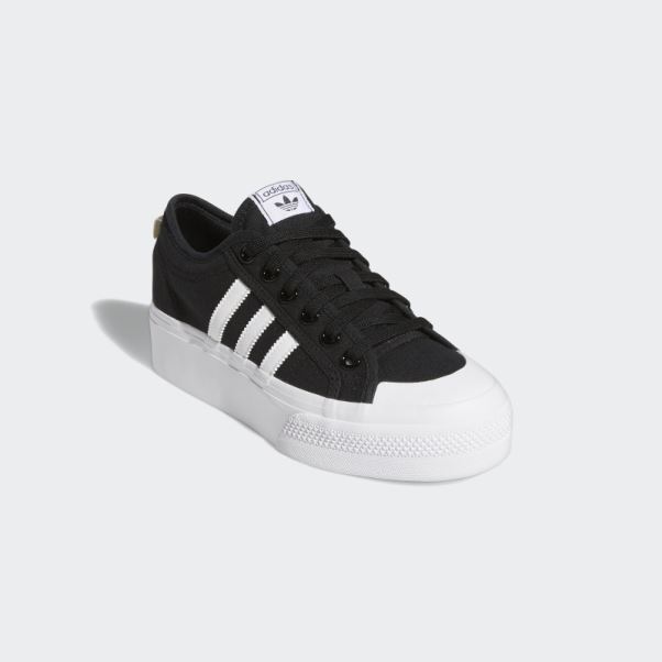 Adidas Nizza Plate-forme Chaussures Blanc