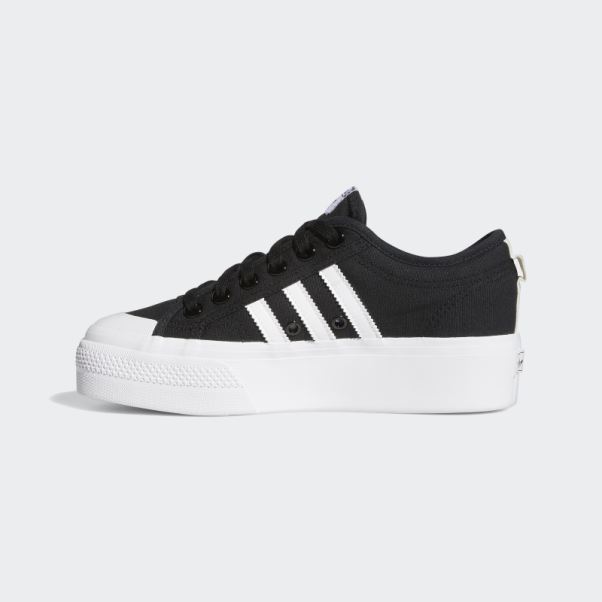 Adidas Nizza Plate-forme Chaussures Blanc