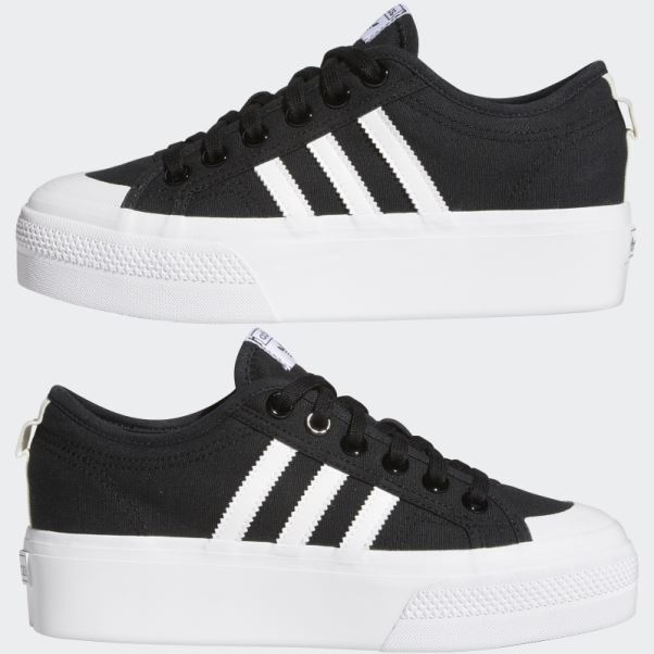 Adidas Nizza Plate-forme Chaussures Blanc