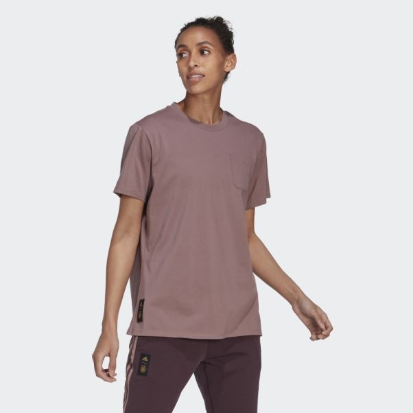 Tee Shirt Allemagne Violet Adidas