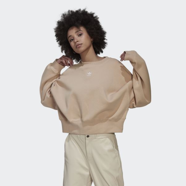 Sweat Polaire Adicolor Essentials Beige Adidas