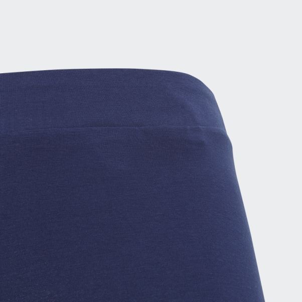 Collants En Coton Bleu Foncé Essentials Gros Logo Adidas