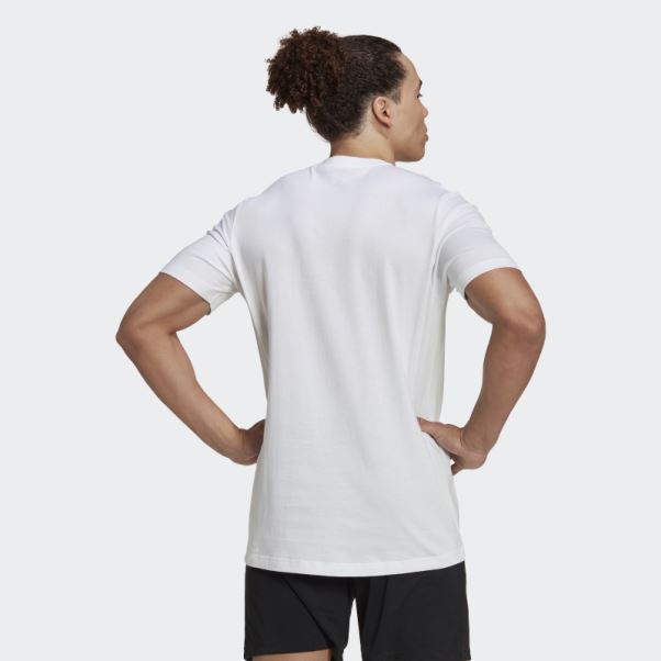 Colombie Graphique Tee Blanc Adidas