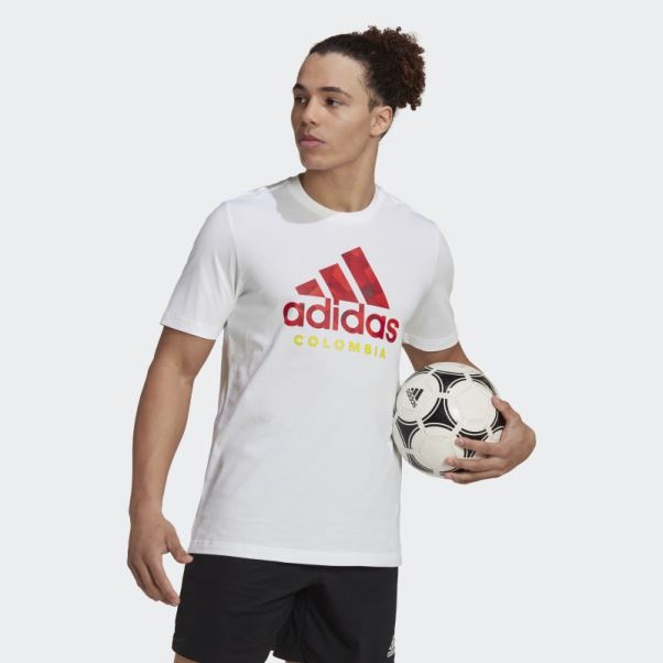 Colombie Graphique Tee Blanc Adidas