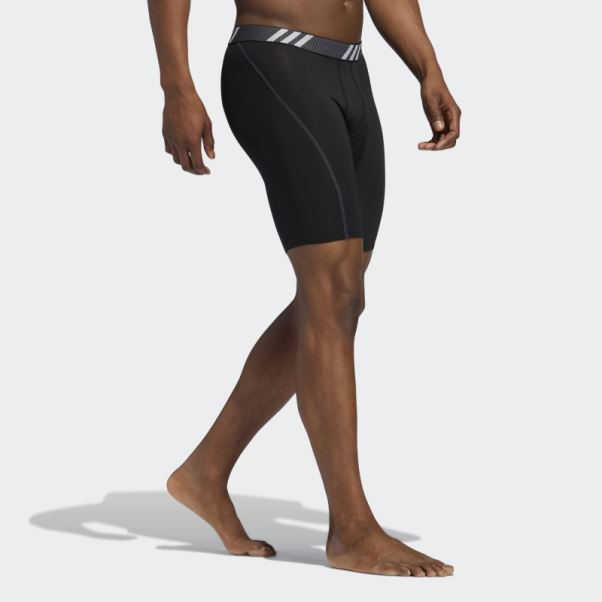 Performance Mesh Boxer Long 3 Paires Adidas Noir