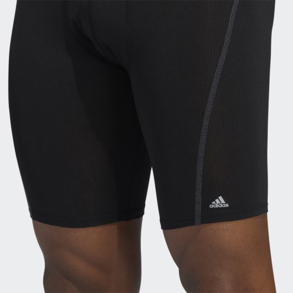 Performance Mesh Boxer Long 3 Paires Adidas Noir