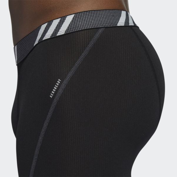 Performance Mesh Boxer Long 3 Paires Adidas Noir