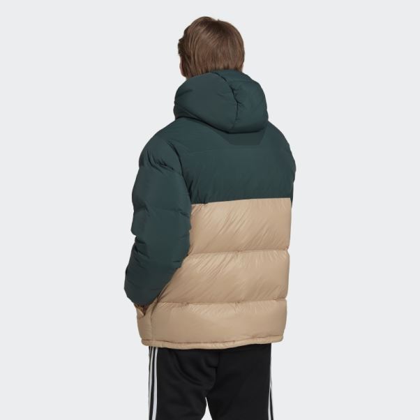 Doudoune à Capuche Down Regen Vert Minéral Adidas