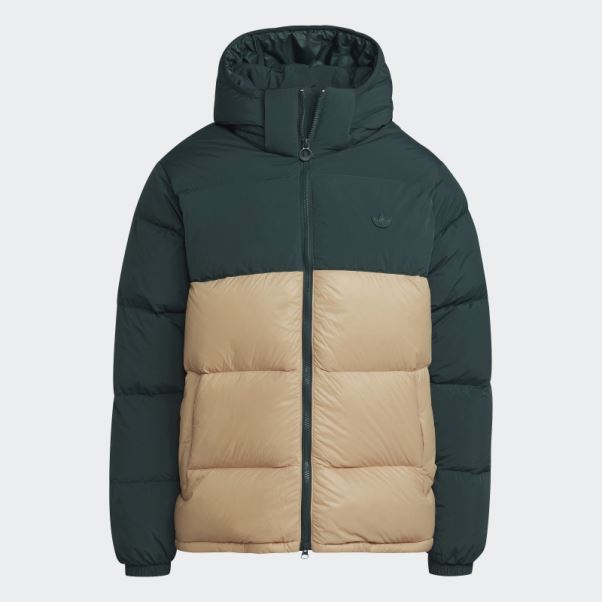 Doudoune à Capuche Down Regen Vert Minéral Adidas