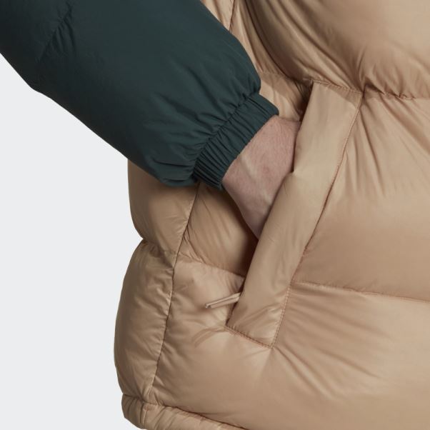 Doudoune à Capuche Down Regen Vert Minéral Adidas