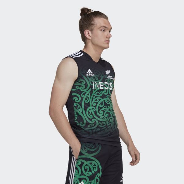 Adidas Maori All Blacks Maillot De Rugby Performance Noir