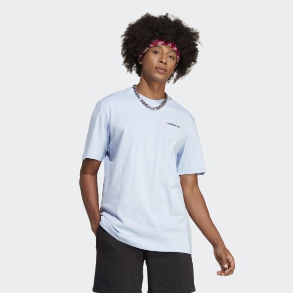 Adidas Aventure Montagne Dos Tee Bleu Aube Mode