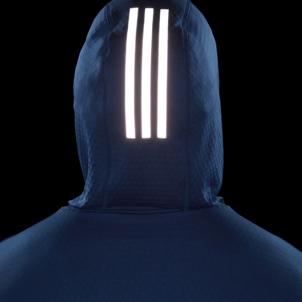 Adidas Polaire X-city Running Sweat à Capuche Mode Marine