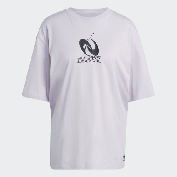 Aube Argentée Adidas T-shirt Graphique Toujours Original Adidas