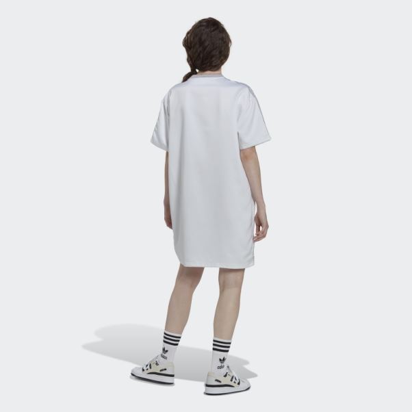 Adidas Robe T-shirt Blanche à Lacets Always Original