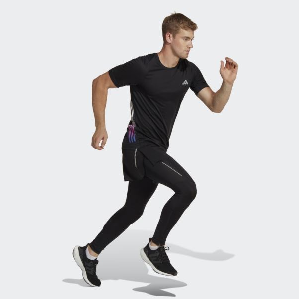 Adidas Short Fendu Rapide Noir