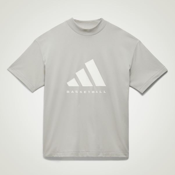 T-shirt Adidas Basketball Gris Metal Fashion
