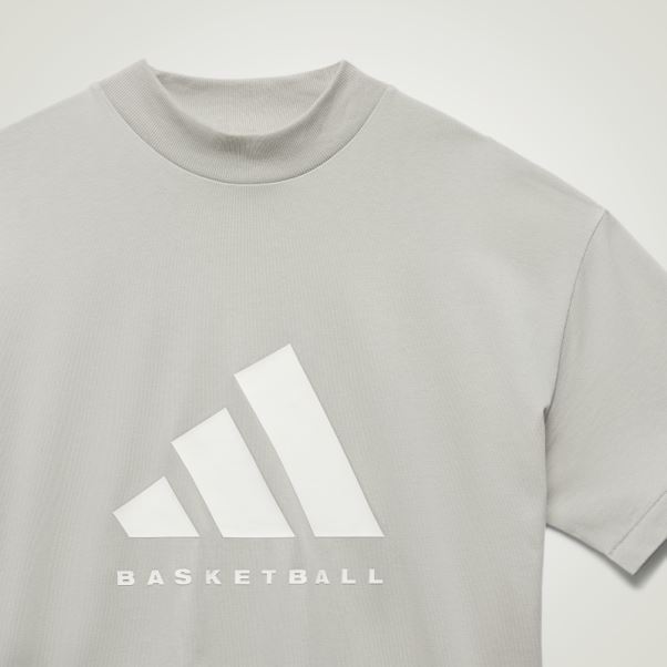 T-shirt Adidas Basketball Gris Metal Fashion