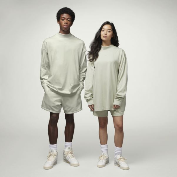 Vert Mode Adidas Basketball Haut à Manches Longues