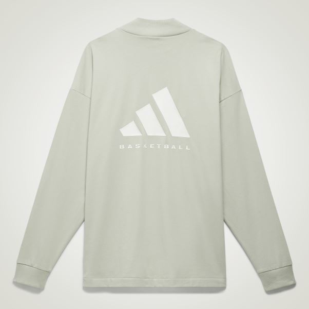 Vert Mode Adidas Basketball Haut à Manches Longues