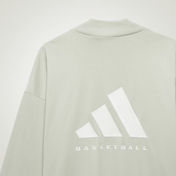 Vert Mode Adidas Basketball Haut à Manches Longues