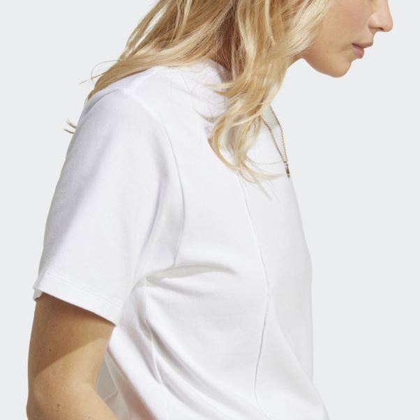 Tee Shirt Premium Essentials Blanc Adidas