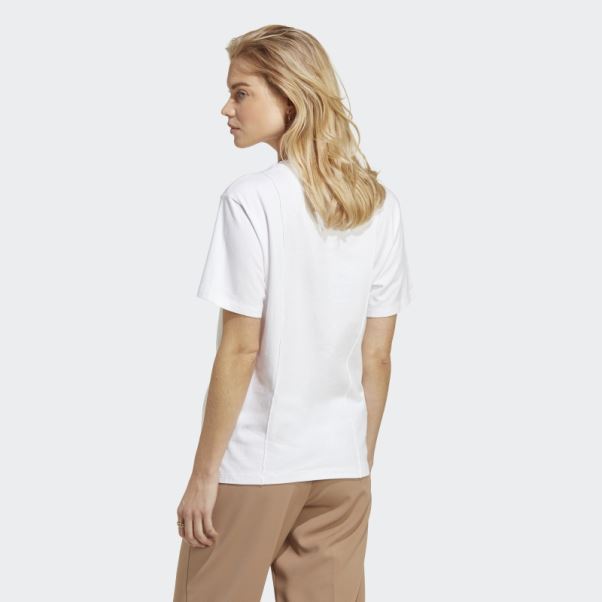 T-shirt Premium Adidas Blanc Essentiel