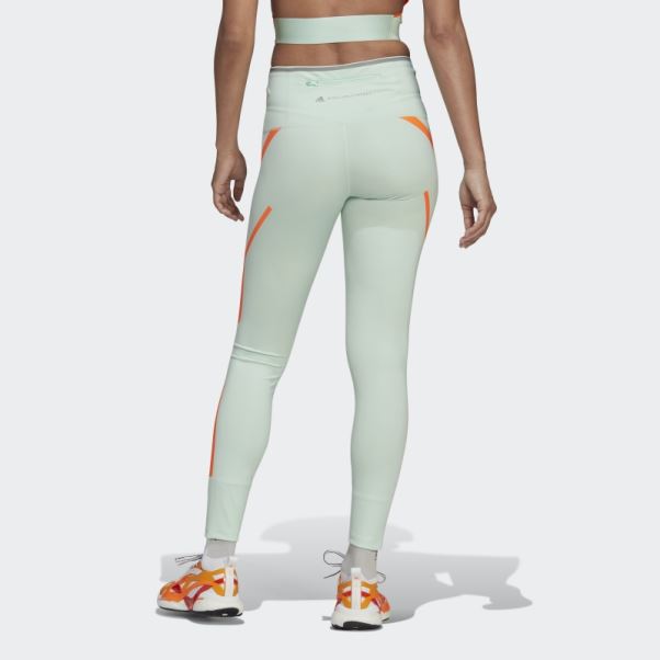 Adidas By Stella Mccartney Truepace Running Leggings Vert Gelé Chaud