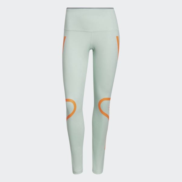 Adidas By Stella Mccartney Truepace Running Leggings Vert Gelé Chaud