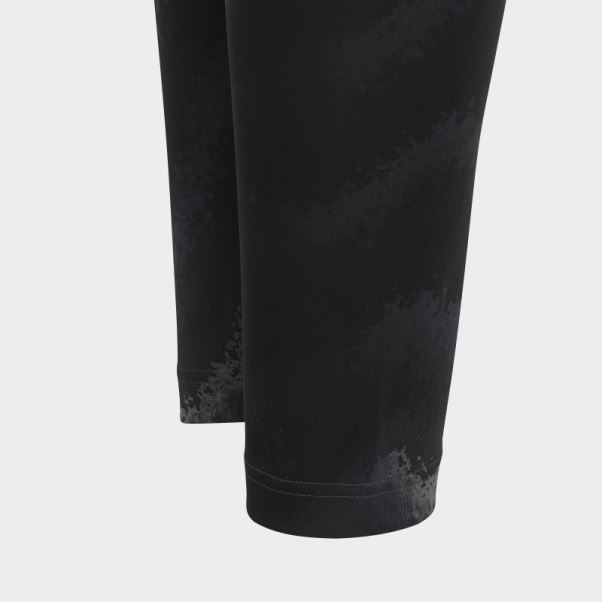 Adidas Collants Taille Haute Imprimés Aeroready Dance Gris