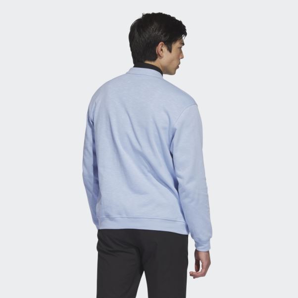Pull Adidas Go-to 1/4-zip Bleu Aube