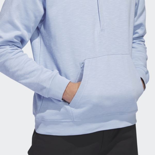 Pull Adidas Go-to 1/4-zip Bleu Aube