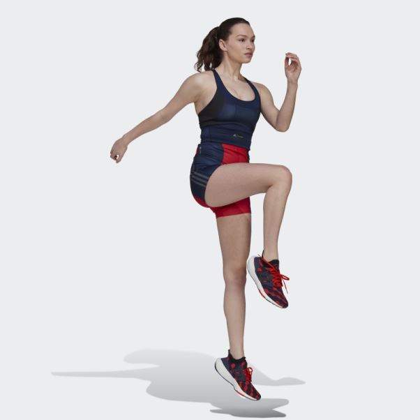 Marimekko Run Icon Short Cycliste Rouge Luxuriant Adidas