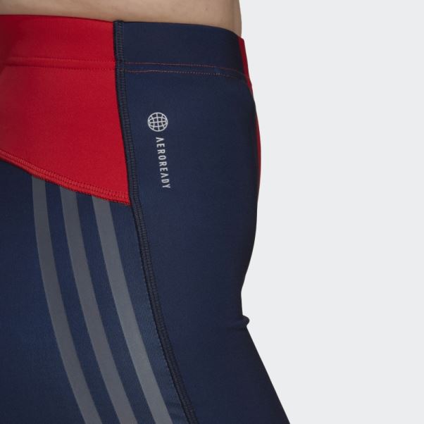 Adidas Short De Vélo Marimekko Run Icons Rouge Luxuriant