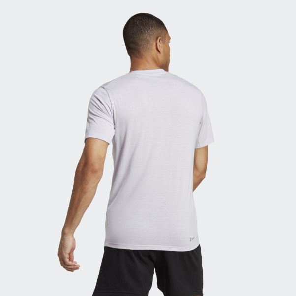 Adidas Train Essentials Feelready T-shirt D'entraînement Aube Argentée