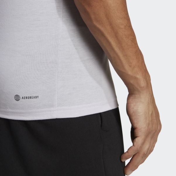 Adidas Train Essentials Feelready T-shirt D'entraînement Aube Argentée