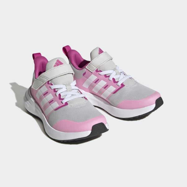Fortarun 2.0 Cloudfoam Elastic Lace Top Strap Chaussures Adidas Gris