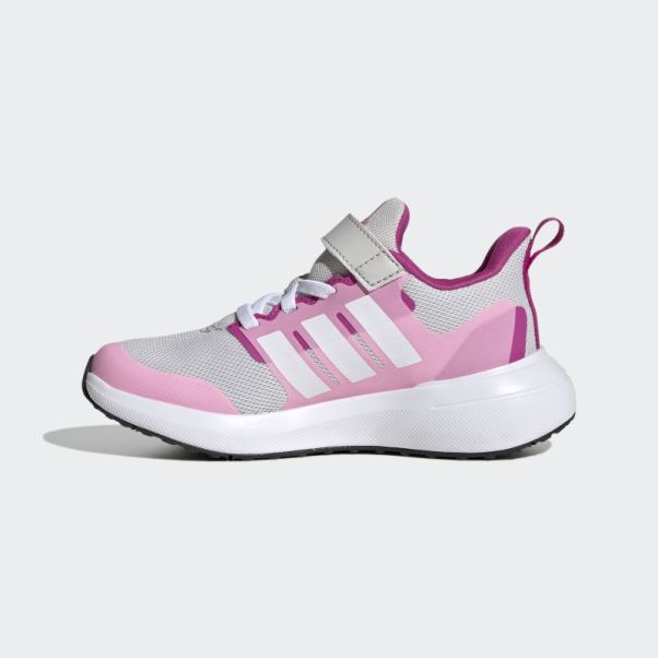 Fortarun 2.0 Cloudfoam Elastic Lace Top Strap Chaussures Adidas Gris