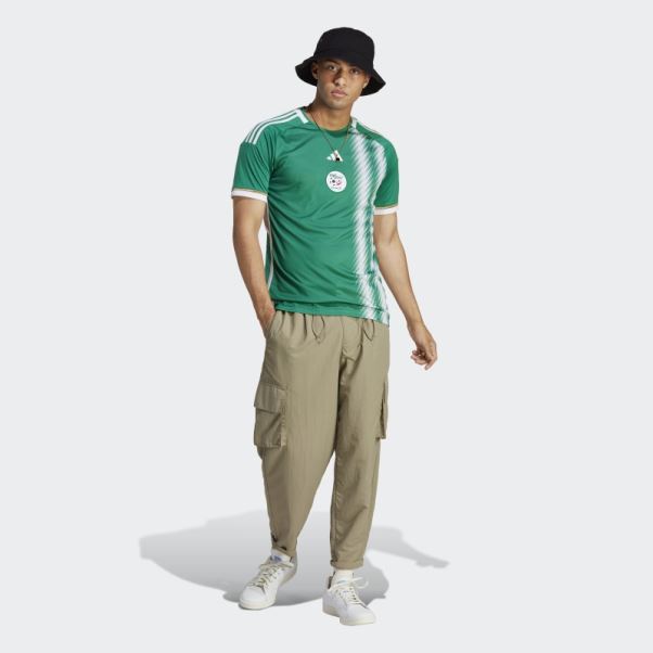 Maillot Extérieur Algerie 22 Vert Gras Adidas