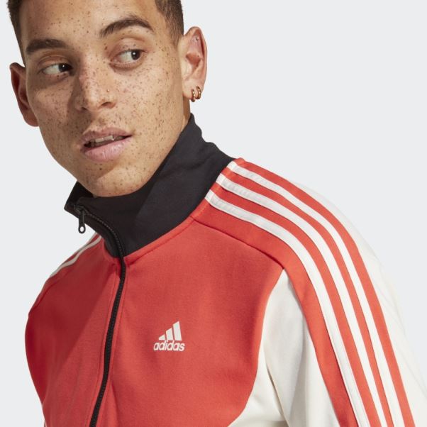 Survetement Color Block Rouge Adidas